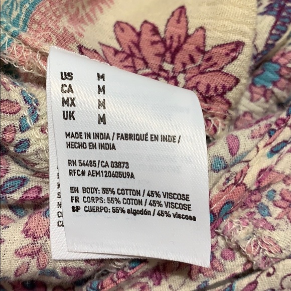 America Eagle boho pink and tan hues Romper - Picture 6 of 8